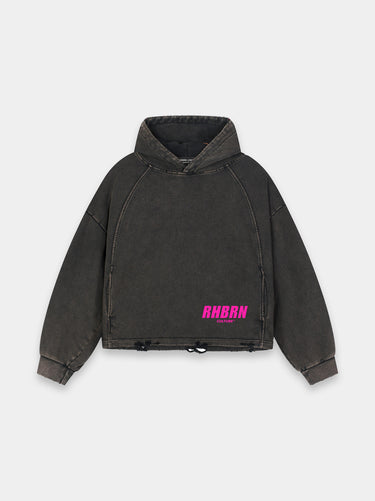 Rhbrn Vintage Washed Fraye Hoodie Pink