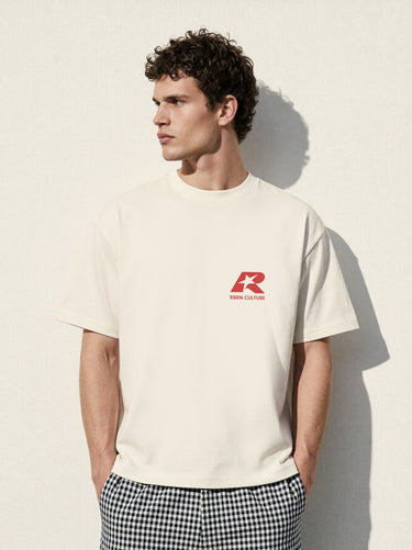 Rhbrn Chester Heavyweight Drop Shoulder White