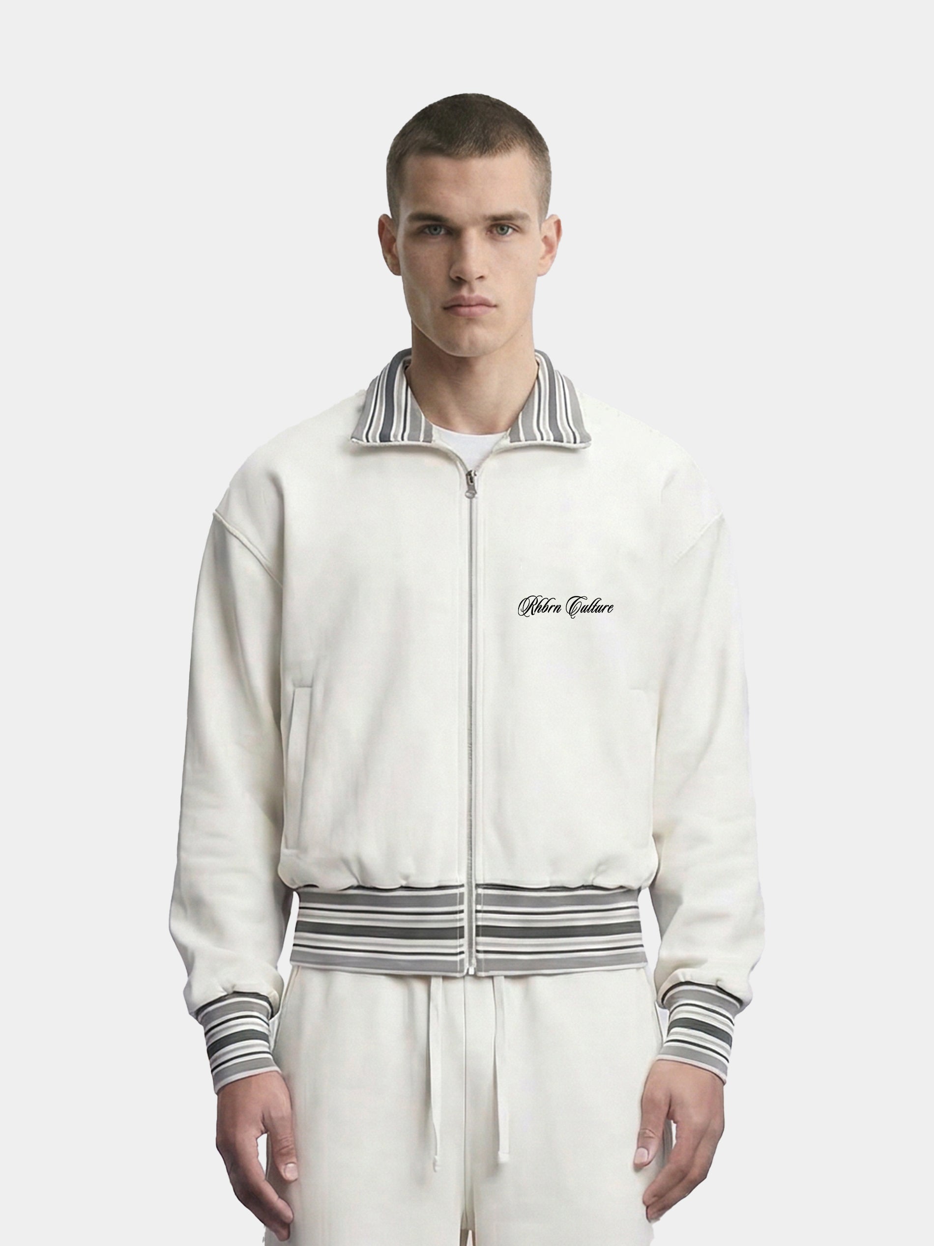 Rhbrn Razzle Trackjacket White & Striped – Rhbrn Culture