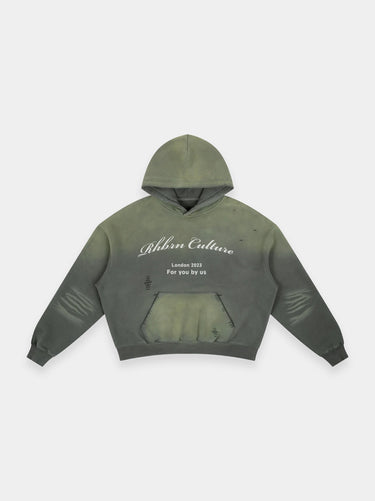 Rhbrn Frayed Sunfade Boxy Hoodie
