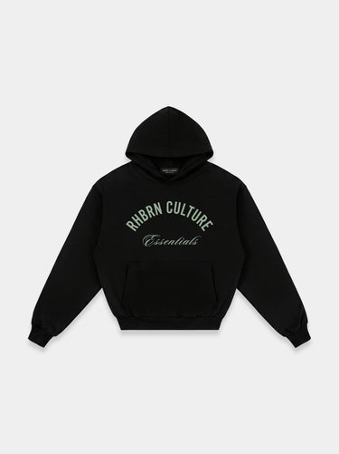 Rhbrn Lime On Black Hoodie