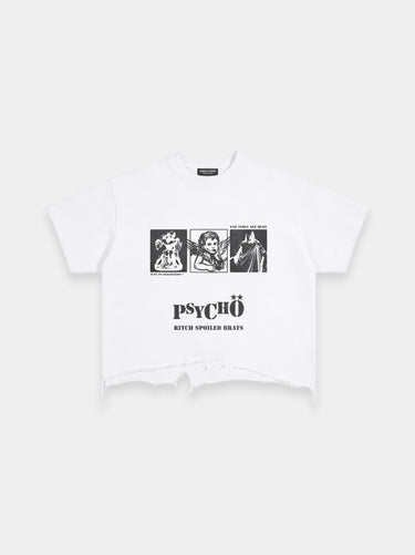 Psychö Vintage Wash Distressed Hem Tee