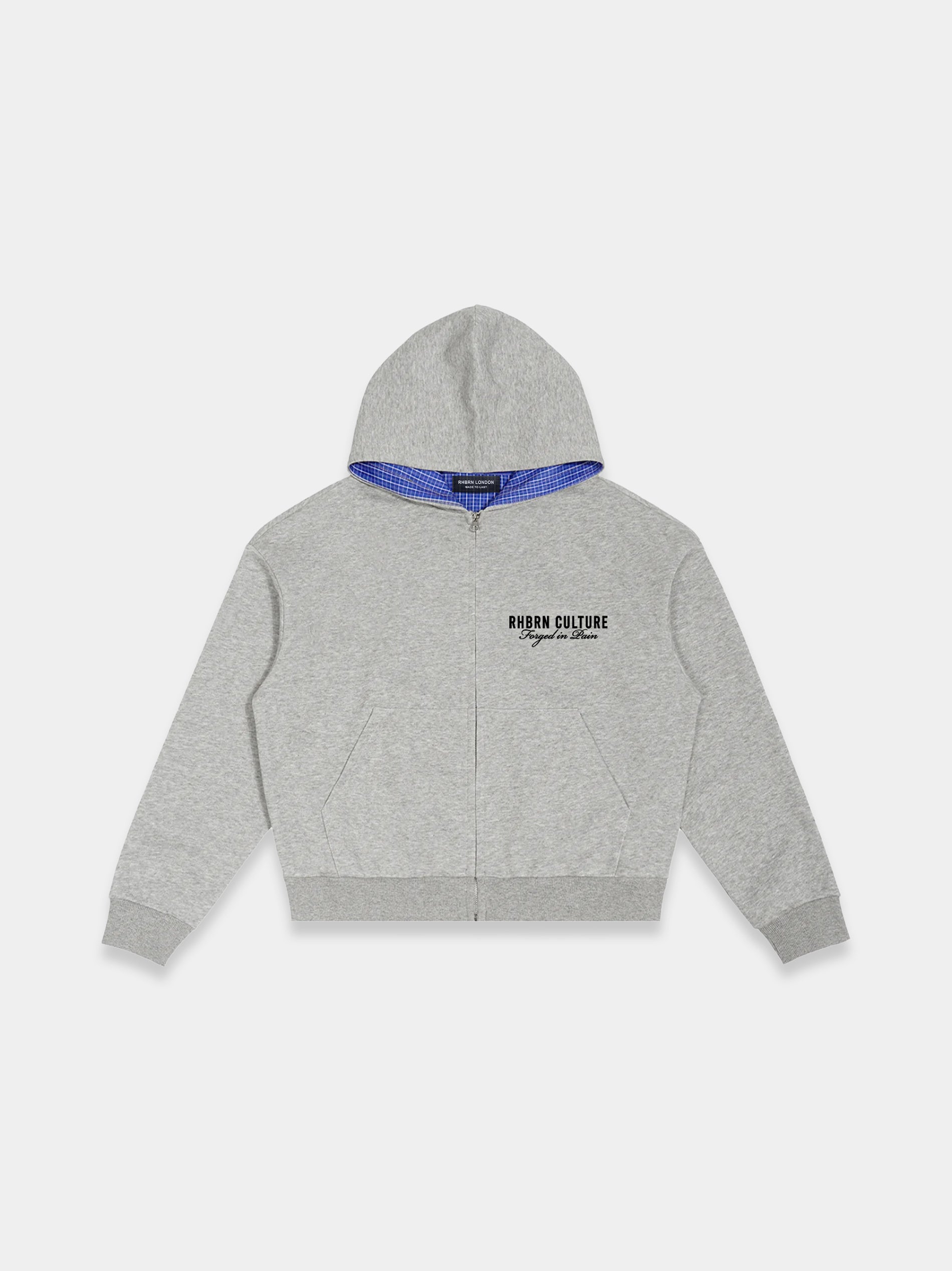 Rhbrn Forged In Pain Zipped Hoodie – Rhbrn Culture
