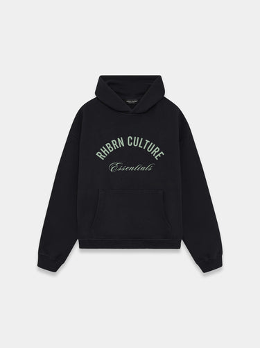 Rhbrn Lime On Black Hoodie