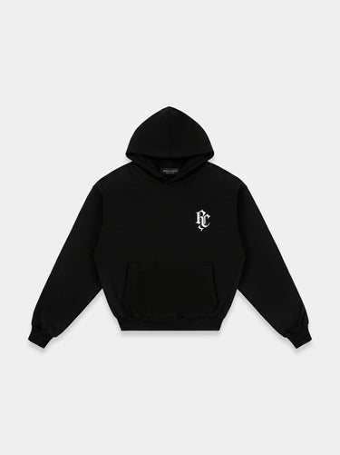 Rhbrn White monogram Hoodie