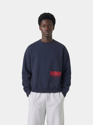Rhbr Navy Heavyweight Sweatshirt W-25 Collection