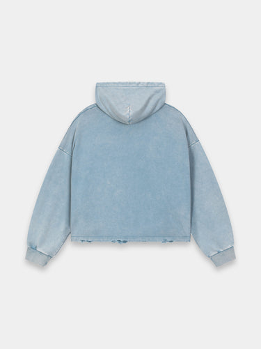 Rhbrn Vintage Frayed-Hem Hoodie